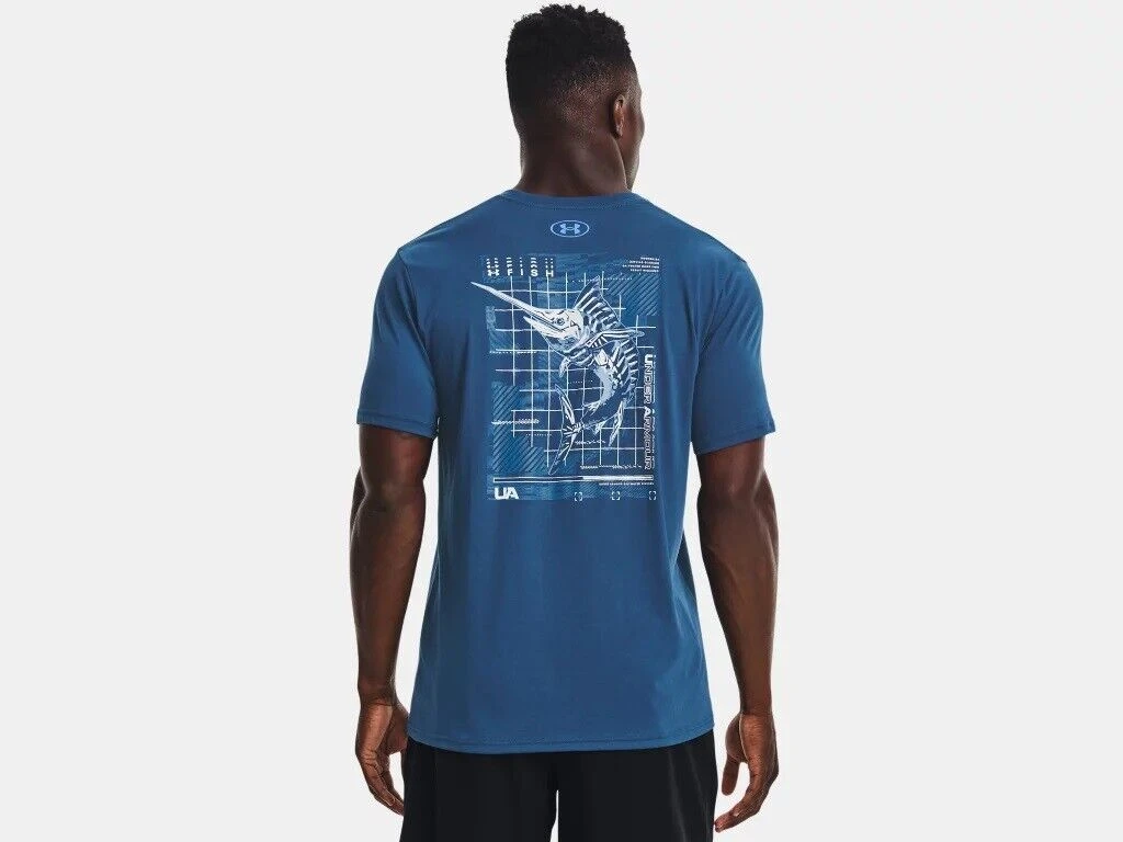 Under Armour Men's UA Fish Marlin Skelmatic Short Sleeve Graphic T-Shirt SS Tee 2 Under Armour Men's UA Fish Marlin Skelmatic Short Sleeve Graphic T-Shirt SS Tee