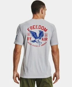 Under Armour Mens UA Freedom By Air Logo Short Sleeve Graphic T-Shirt SS Tee 8 Under Armour Mens UA Freedom By Air Logo Short Sleeve Graphic T-Shirt SS Tee
