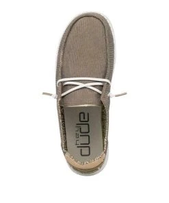 Hey Dude Shoes Hey Dude Wendy Corduroy Chestnut Women's Lightweight Shoes Slip On Casual