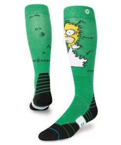 Stance X SNOW The Simpsons Homer Backing Into Bushes Meme Socks Large Men's 9-13