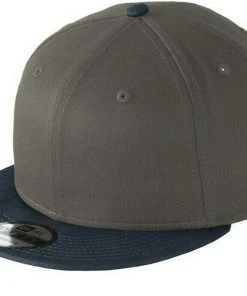 New Era 9FIFTY Flat Brim Snapback Hat Cap -Blank - White, Black, Royal, Navy 950