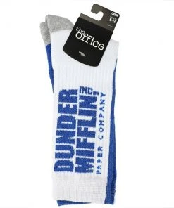 The Office Dunder Mifflin Inc Paper Company Bioworld Socks Men's/Women's 8-12