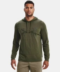 Under Armour Men's UA Sports Style Antler Logo Hoodie Sweatshirt Antler Hooded