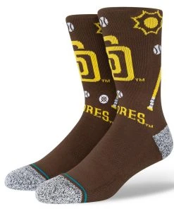 2022 San Diego Padres Stance MLB SD Landmark Baseball Socks Large Men's 9-13