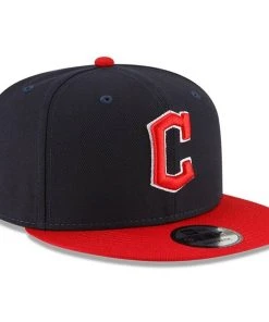 2022 Cleveland Guardians C New Era 9FIFTY MLB Adjust Snapback Hat Cap 2Tone 950