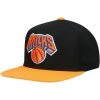 New York Knicks Mitchell & Ness NBA Snapback Hat 2Tone Flat Brim Adjustable Cap