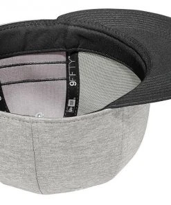 New Era 9FIFTY Shadow Heather Striped Flat Brim Snapback Hat Cap - Blank 950