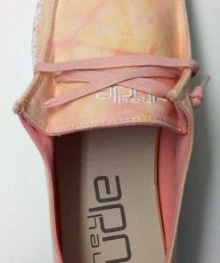 Hey Dude Wendy Lemon Ombre Tie Dye Women's Lightweight Slip On Casual Shoes Hey Dude Shoes