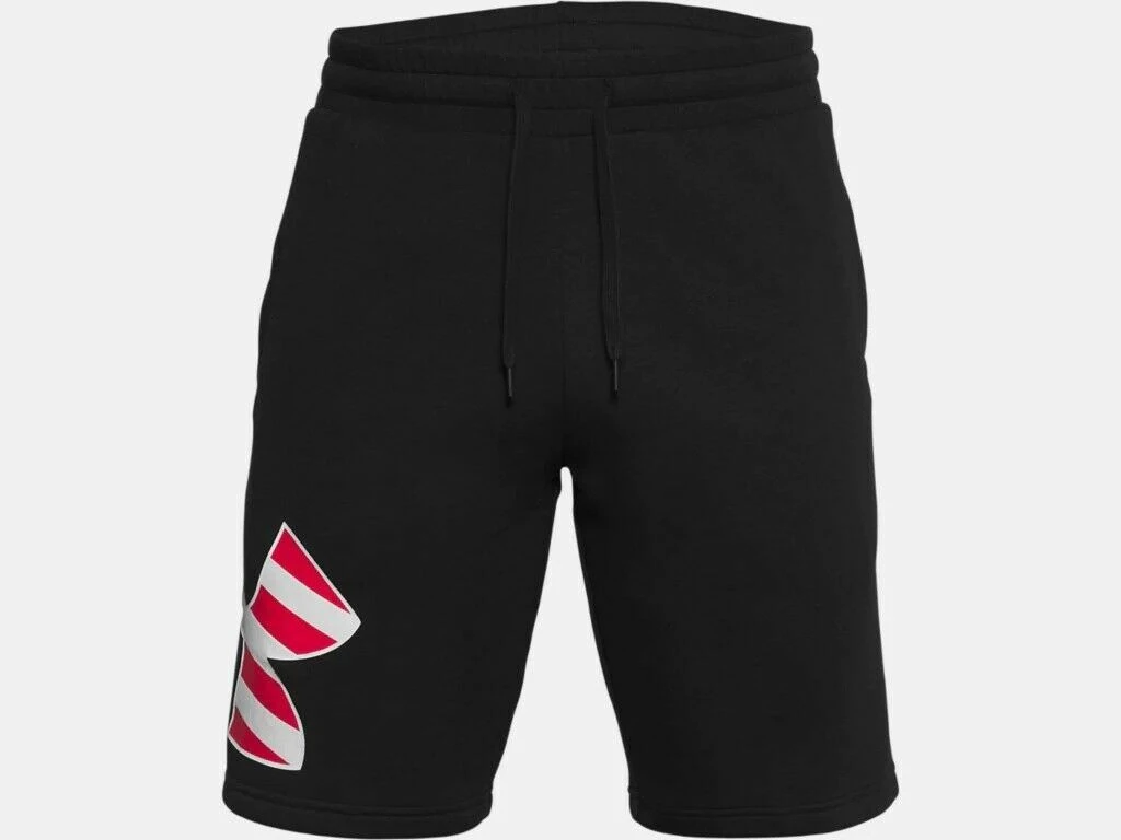 Under Armour Men's UA Freedom Rival Big Flag Logo Casual Workout Fitness Shorts 6 Under Armour Men's UA Freedom Rival Big Flag Logo Casual Workout Fitness Shorts