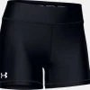 Under Armour Team Shorty 4 Volleyball Spandex Shorts Black Volleyball Short 4"