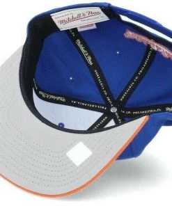 New York Knicks Mitchell & Ness NBA Snapback Hat 2Tone Flat Brim Adjustable Cap