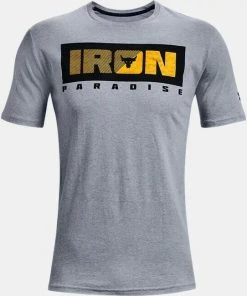 Under Armour Men's UA Project Rock Iron Paradise T-Shirt Dwayne