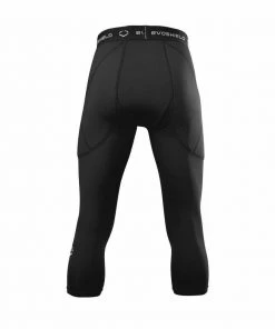 EvoShield Men's 3/4 Sliding Tights Slider Shorts Baseball/Softball Padded Black