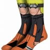 Naruto Uzumaki Shippuden Anime Bioworld Crew Socks Men's 8-12 Unisex Adult