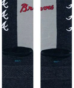 2022 Atlanta Braves A Stance MLB Split Crew Baseball Socks Large Men's 9-13 5 2022 Atlanta Braves A Stance MLB Split Crew Baseball Socks Large Men's 9-13