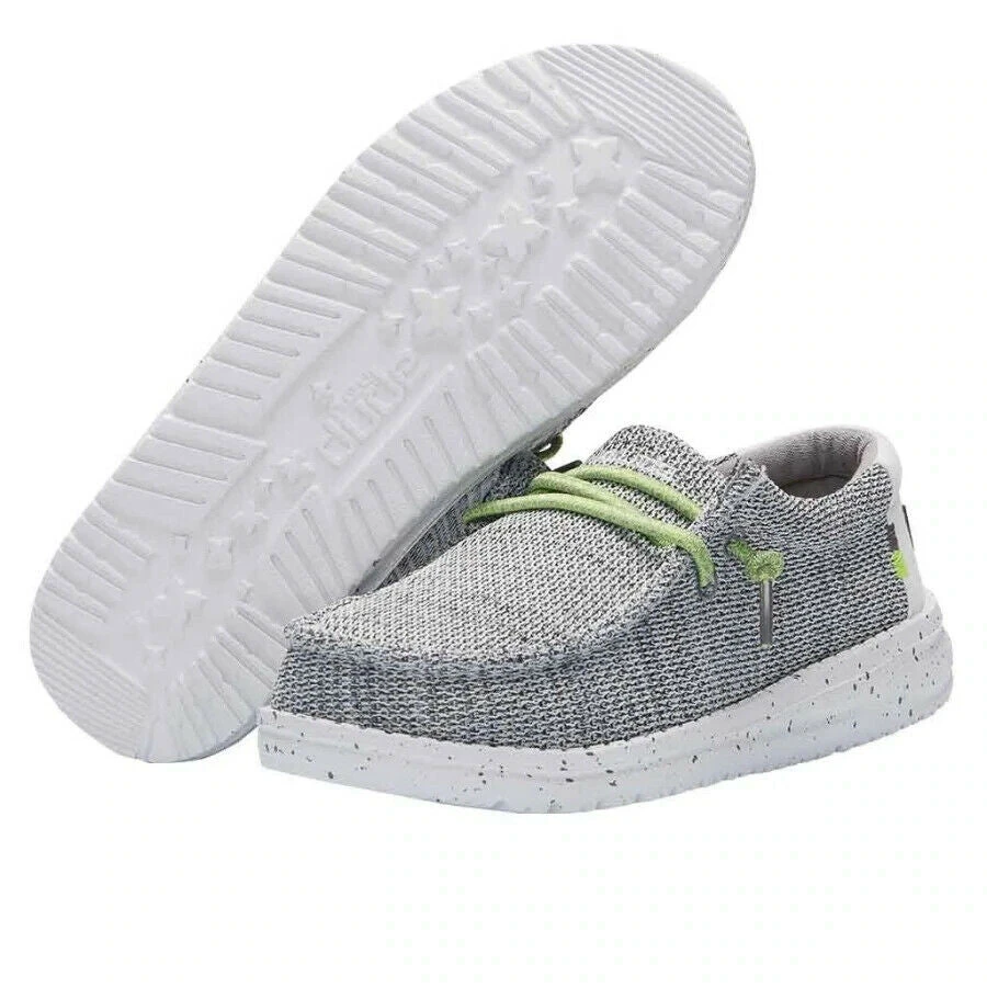 Hey Dude Wally Youth Sox Stone White Shoes Comfort Lightweight Slip On Casual Hey Dude Shoes 1 Hey Dude Wally Youth Sox Stone White Shoes Comfort Lightweight Slip On Casual Hey Dude Shoes