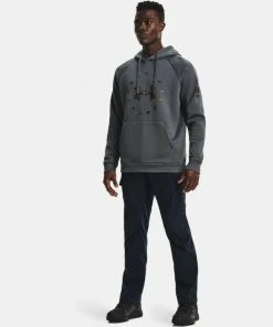 Under Armour Men's UA Freedom Fleece Big Logo Hoodie Hooded Sweatshirt