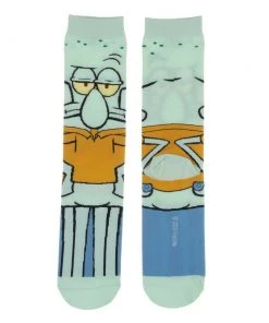 Squidward Tentacles SpongeBob SquarePants Bioworld Socks Mens 8-12 Nickelodeon