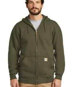 Carhartt Men's Midweight Hooded Sweatshirt Zip Front Long Sleeve Workwear Hoodie 23 Carhartt Men's Midweight Hooded Sweatshirt Zip Front Long Sleeve Workwear Hoodie
