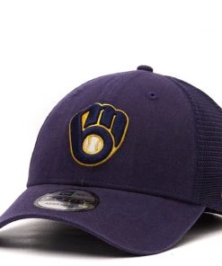 2022 Milwaukee Brewers New Era MLB 9FORTY Adjustable Snapback Hat Cap Mesh 940
