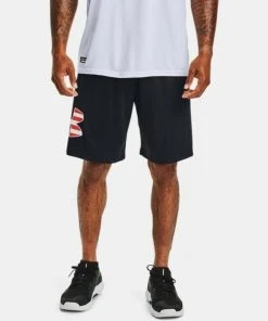 Under Armour Men's Freedom Tech Graphic Shorts 10" Casual Workout Fitness Shorts 14 Under Armour Men's Freedom Tech Graphic Shorts 10