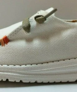 Hey Dude Shoes Hey Dude Wendy Rodeo White Aztec Women's Lightweight Casual Comfort SlipOn Shoes