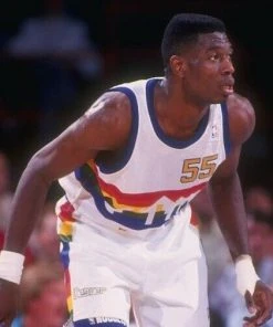 NBA Dikembe Mutombo Denver Nuggets Mitchell & Ness 1991-92 Authentic Jersey Rainbow