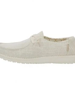 Hey Dude Wendy Canvas Sparkling Gold Women's Lightweight Shoes Slip On Casual Hey Dude Shoes