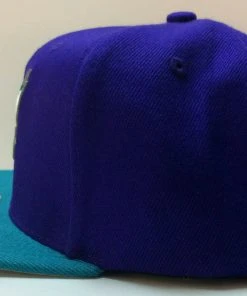 2022 Charlotte Hornets Mitchell & Ness NBA Snapback Hat Cap 2Tone Flat Brim