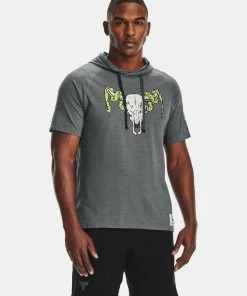 Under Armour Mens UA Project Rock Terry Snake Short Sleeve Hoodie Dwayne Johnson