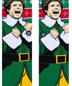 Elf Buddy Cold Outside Christmas Sweater Stance Crew Socks Large Men's 9-13