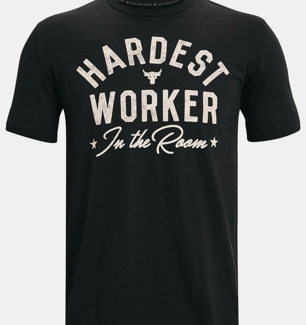 Under Armour Mens UA Project Rock Hardest Worker T-Shirt Dwayne "Rock" Johnson 6 Under Armour Mens UA Project Rock Hardest Worker T-Shirt Dwayne "Rock" Johnson