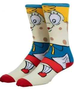 Mrs. Puff SpongeBob SquarePants Bioworld Socks Mens 8-12 Nickelodeon Cartoon
