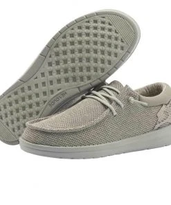 Hey Dude Wendy Polly Sox Mirage Grey Lightweight Women's Shoes Slip On Casual Hey Dude Shoes