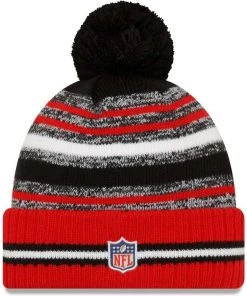 NFL 2021 Atlanta Flacons New Era Knit Hat On Field Sideline Beanie Stocking Cap
