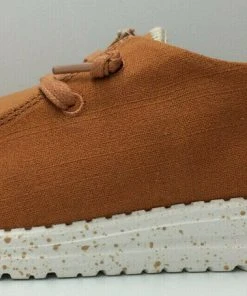 Hey Dude Wendy Chambray Mango Lightweight Slip On Casual Comfort Women's Shoes Hey Dude Shoes