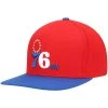 Philadelphia 76ers Mitchell & Ness NBA Snapback Hat 2Tone Hardwood Cap Sixers