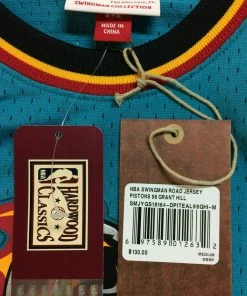 Grant Hill Detroit Pistons Mitchell & Ness NBA Authentic Jersey 1998-1999 Teal