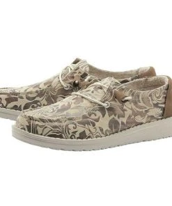 Hey Dude Wendy Ranch Sand Lightweight Casual Comfortable Slip On Women's Shoes