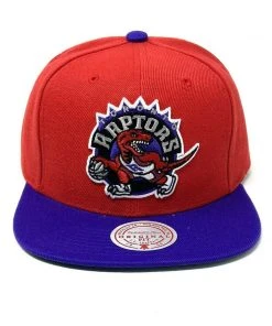 Toronto Raptors Mitchell & Ness NBA Snapback Hat 2Tone Hardwood Classics Cap