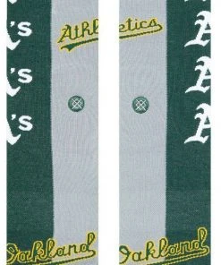2022 Oakland Athletics A's Stance MLB Split Crew Baseball Socks Large Men's 9-13
