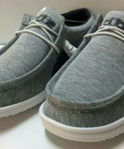 Hey Dude Wally Free Galaxy Grey Men's Shoes Comfortable Lightweight SlipOn Shoes