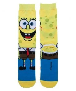 SpongeBob SquarePants Bioworld Crew Socks Men's 8-12 Nickelodeon Cartoon