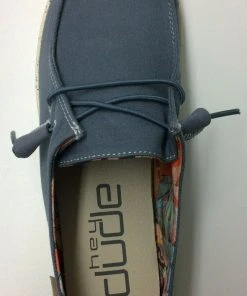 Hey Dude Wendy Classic Hey Dude Shoes Hey Dude Wendy Sky Blue Lightweight Slip On Casual Comfortable Women's Shoes