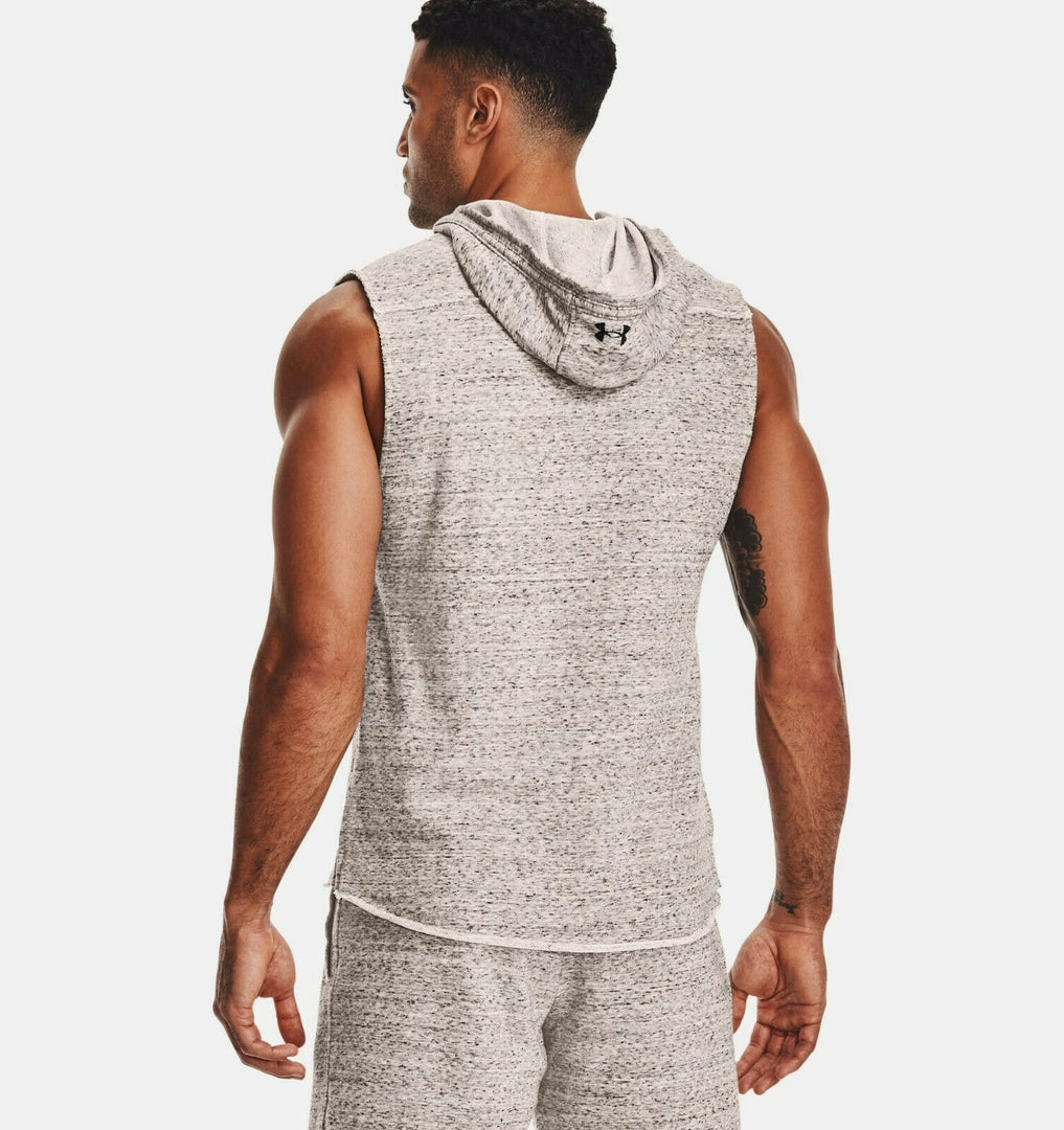 Under Armour Mens UA Project Rock Terry Sleeveless Hoodie Iron Paradise Rock 6 Under Armour Mens UA Project Rock Terry Sleeveless Hoodie Iron Paradise Rock