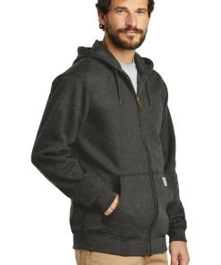 Carhartt Men's Midweight Hooded Sweatshirt Zip Front Long Sleeve Workwear Hoodie 30 Carhartt Men's Midweight Hooded Sweatshirt Zip Front Long Sleeve Workwear Hoodie