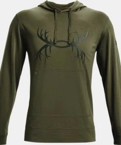 Under Armour Men's UA Sports Style Antler Logo Hoodie Sweatshirt Antler Hooded