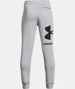Under Armour Boy's UA Rival Fleece Logo Joggers Lightweight Tapered Pants