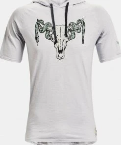 Under Armour Mens UA Project Rock Terry Snake Short Sleeve Hoodie Dwayne Johnson