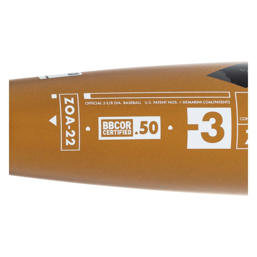 2023 DeMarini ZOA -3 BBCOR 33"/30oz Baseball Bat Composite WTDXZOA DEMO 4 2023 DeMarini ZOA -3 BBCOR 33"/30oz Baseball Bat Composite WTDXZOA DEMO